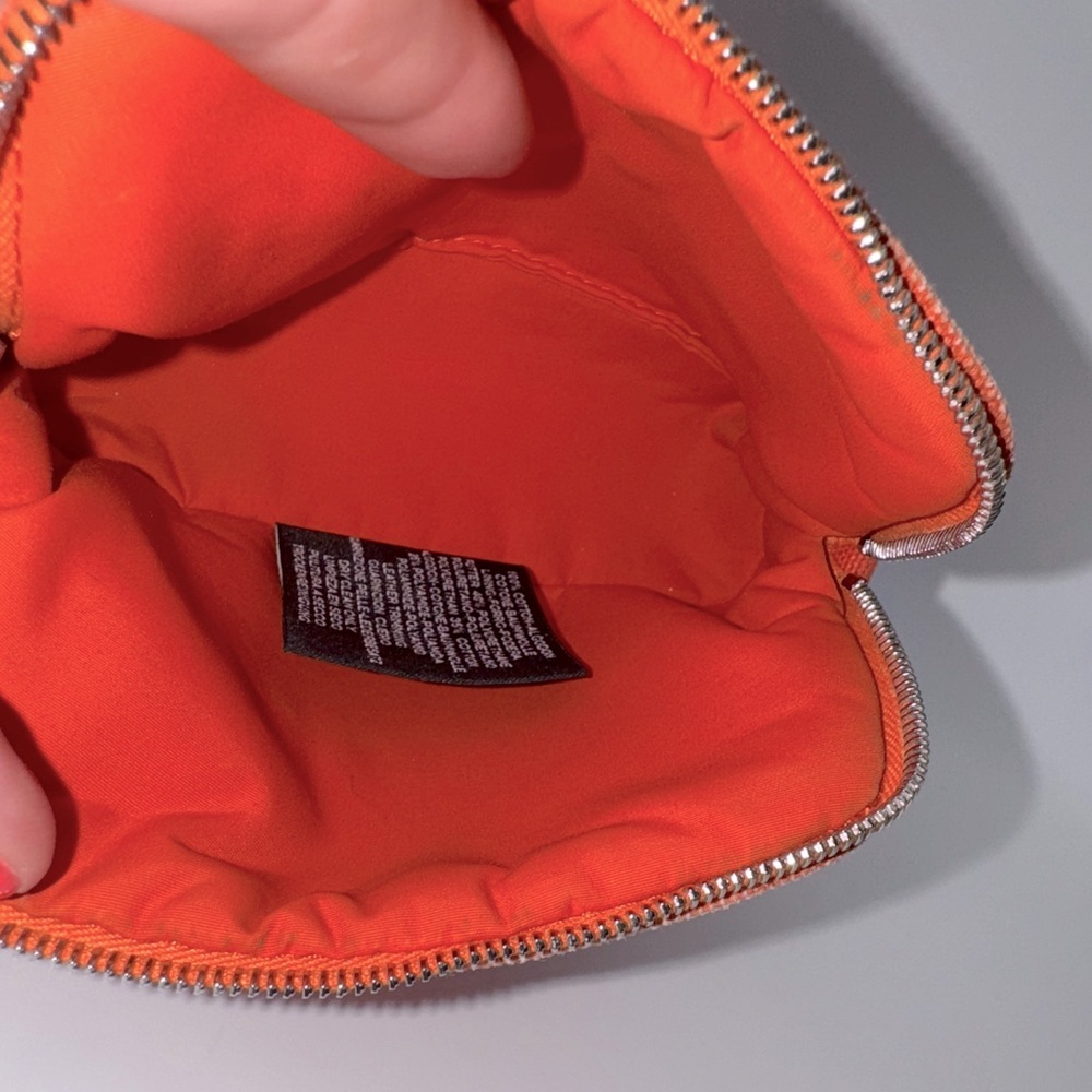 Hermès Pouch Bolide Mini Mini Pouch Orange Toile H Canvas Travel Case Rare AUTH - Picture 10 of 13